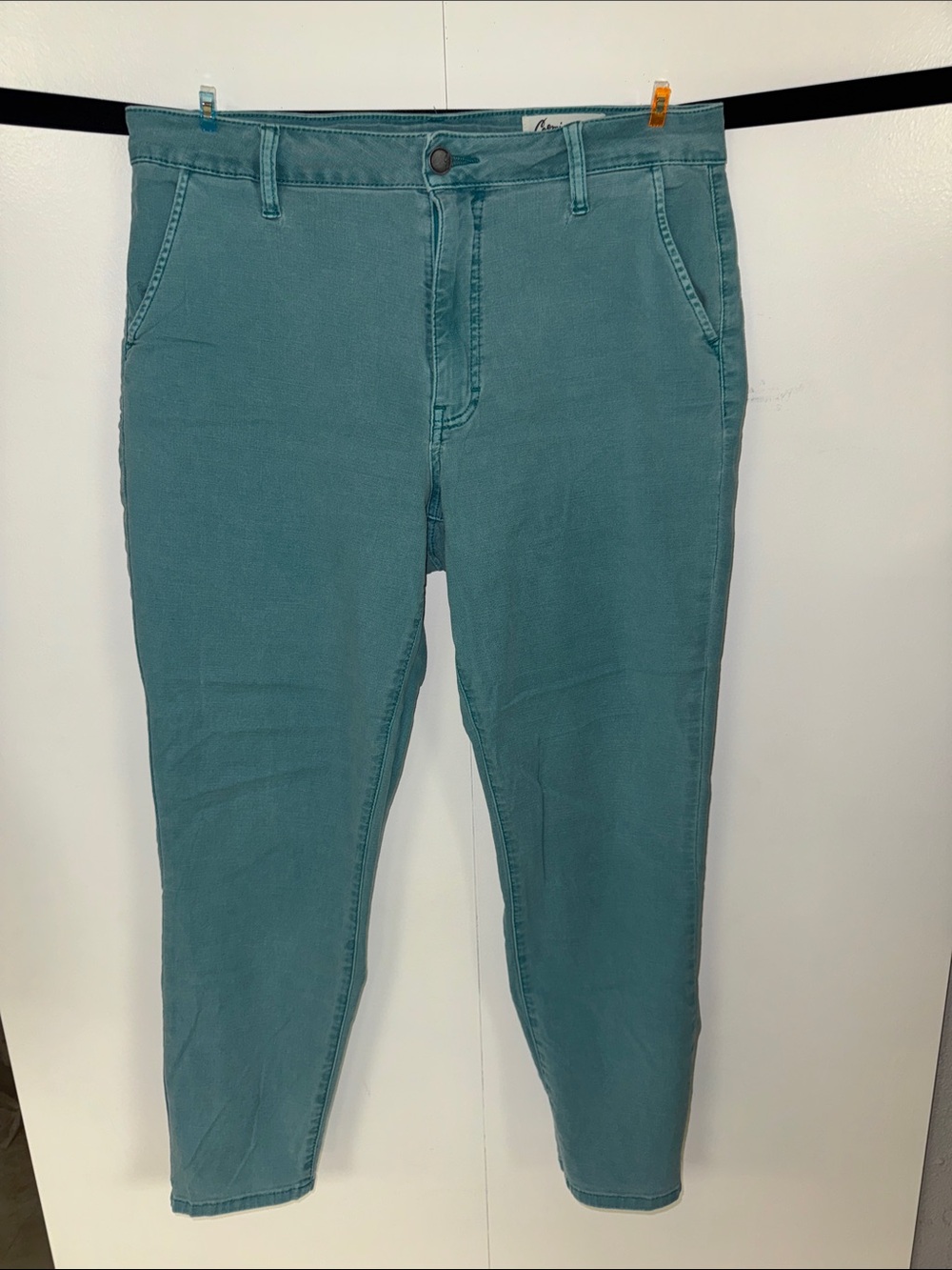 Cosmic Blue Love Teal Denim Pants